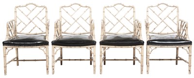 Lot 191 - Set of Four George III Style White-Painted...