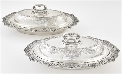 Lot 156 - Pair of American Sterling Silver Covered...