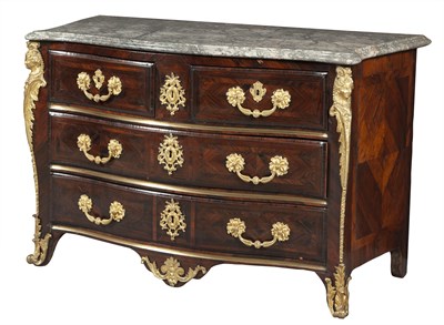 Lot 255 - Régence Kingwood Parquetry, Ormolu-Mounted and...