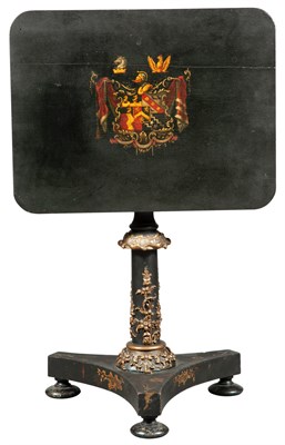 Lot 385 - William IV Painted, Parcel-Gilt and...