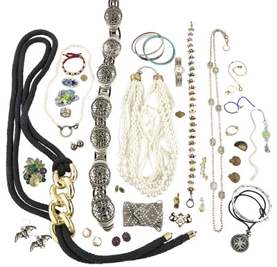 Lot 143 - Group of Costume Jewelry and Belts