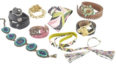 Lot 144 - Two Pucci Belts and Group of Assorted Belts