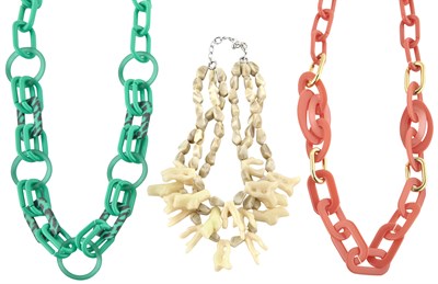 Lot 146 - Three Costume Necklaces