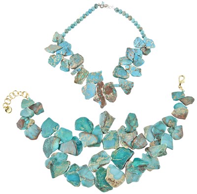Lot 148 - Two Hardstone Costume Necklaces