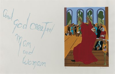 Lot 94 - Jacob Lawrence (1917-2000) AND GOD CREATED MAN...
