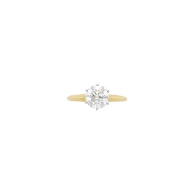 Lot 4 - Tiffany & Co. Gold, Platinum and Diamond Ring
