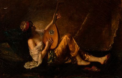 Lot 102 - Adolphe Weisz French, 1838-after 1900 Lady...