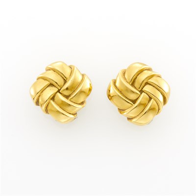 Lot 1302 - Angela Cummings Pair of Gold Earclips
