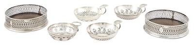 Lot 303 - Pair of George III Sterling Silver Wine...