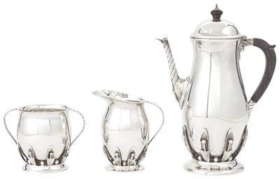 Lot 218 - Mexican Sterling Silver Three-Piece Tea...