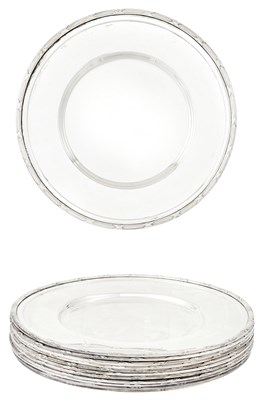 Lot 233 - Set of Twelve Continental Silver Plated...