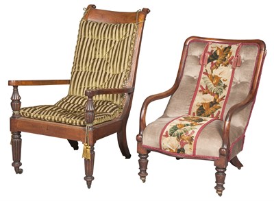 Lot 95 - Anglo-Indian Caned Hardwood Armchair and an...