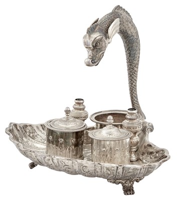 Lot 278 - Portuguese Silver Inkstand Late 19th century...