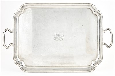 Lot 159 - English Sterling Silver Two-Handled Tray...