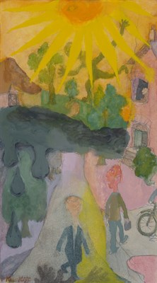 Lot 52 - Ken Kiff British, 1935-2001 Sun Above the...