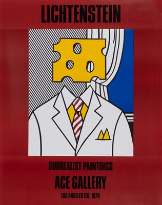 Lot 145 - [LICHTENSTEIN, ROY-SIGNED POSTER] Surrealist...