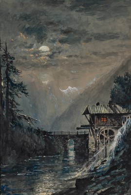 Lot 46 - Edmund Darch Lewis American, 1835-1910 Moonlit...
