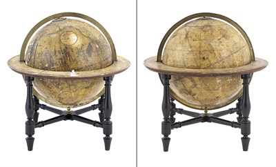 Lot 268 - [GLOBES] Pair of Table Globes. Comprising:...