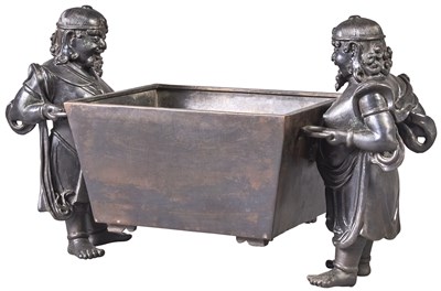 Lot 373 - A Large Chinese Bronze 'Foreigners' Censer...