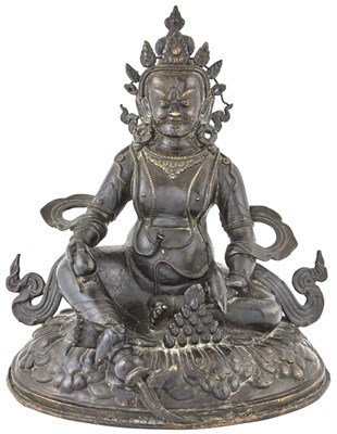 Lot 344 - A Large Tibetan Seated Bronze Figure of...