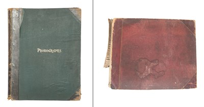 Lot 334 - PHOTOGRAPH ALBUMS Two late 19th century...