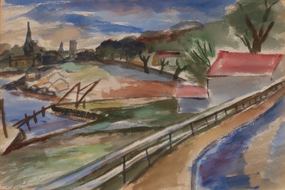 Lot 49 - Adolph Gottlieb American, 1903-1974 Landscape,...