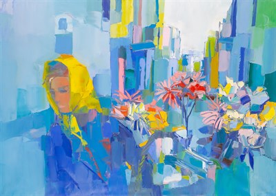 Lot 95 - Nicola Simbari Italian, 1912-2012 Flower...