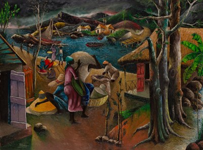 Lot 50 - Jacques Enguerrand Gourgue Hatian, 1930-1996...