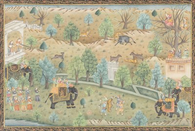 Lot 254 - Indo-Persian Gouache on Paper Height 10 1/2...