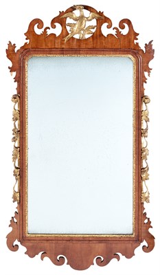 Lot 200 - Chippendale Parcel Gilt Mahogany Mirror 18th...