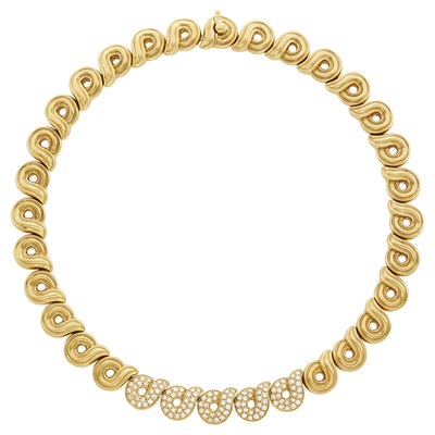 Lot 108 - Boucheron Gold and Diamond Necklace, France