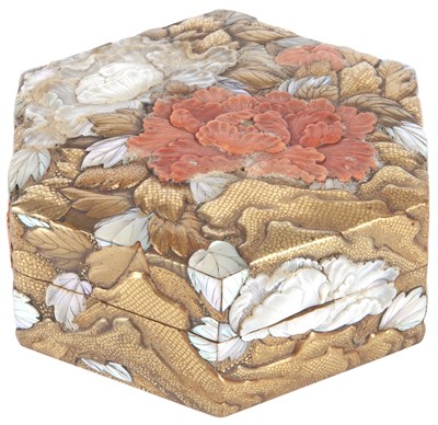 Lot 310 - Japanese Raden Lacquer and Shell Box Edo...
