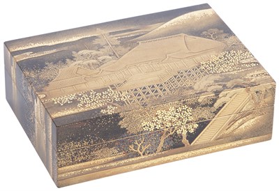 Lot 309 - Japanese Gold Lacquered Box, Chabako Edo...