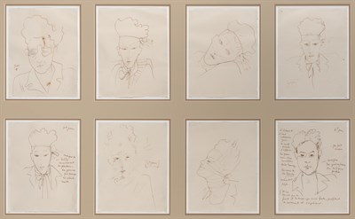 Lot 172 - Jean Cocteau French, 1889-1963 Self Portrait...
