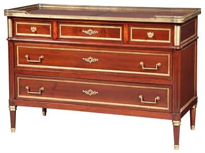 Lot 270 - Louis XVI Style Mahogany and Gilt-Metal...