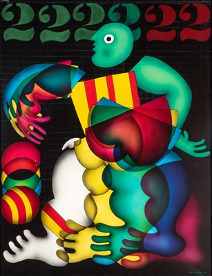Lot 174 - José de Guimarães Portuguese, b. 1939 Jogador...
