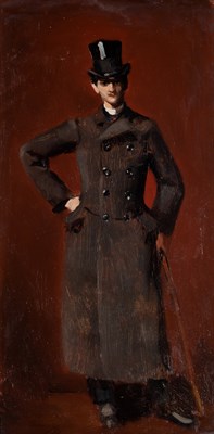 Lot 383 - French School 19th Century Elegant Man with...
