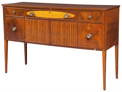 Lot 226 - Federal Inlaid Mahogany, Curly Maple and...