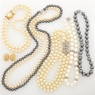Lot 1224 - Group of Imitation Pearl Necklaces