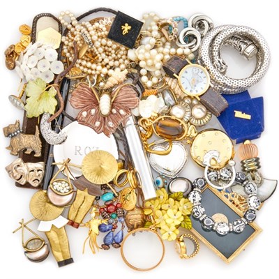 Lot 1233 - Group of Costume Jewelry and Items