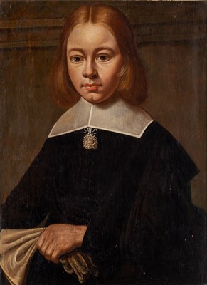 Lot 187 - Dutch School 17th Century Portrait of a Young...
