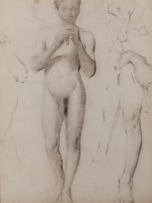 Lot 384 - French School 19th Century Faun Playing the...