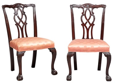 Lot 354 - Set of Ten George III Style Mahogany Dining...