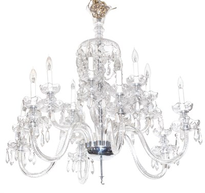 Lot 368 - George III Style Cut Glass Twelve-Light...