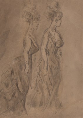 Lot 27 - Attributed to Constantin Guys Deux Femmes...