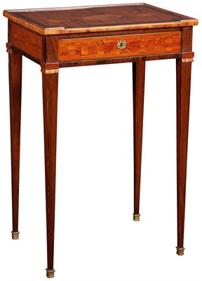 Lot 13 - Louis XVI Marquetry Inlaid Occasional Table...