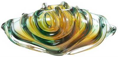 Lot 11 - William Morris Glass Sculpture Aquamarine Form...