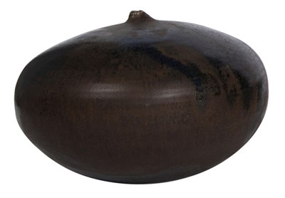 Lot 30 - Toshiko Takaezu Glazed Ceramic Moon Vessel...