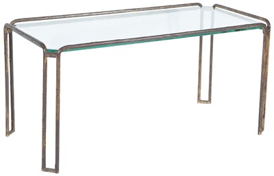Lot 44 - Maison Jansen Bronze and Glass Low Table 1960s...