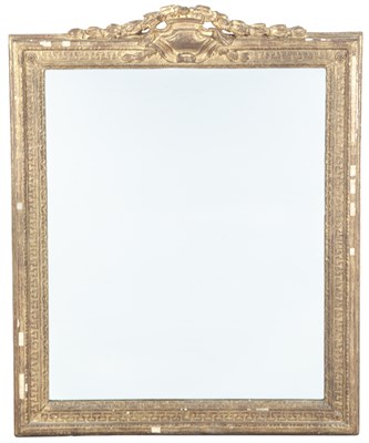 Lot 72 - Louis XVI Giltwood Mirror The rectangular...